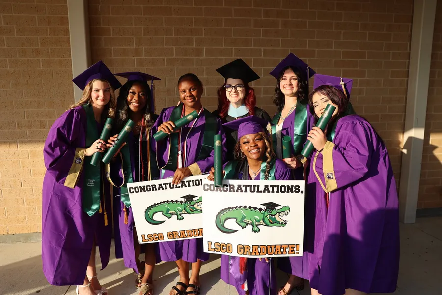 59 Graduates Aged 17 to 60 Cross Stage in East Texas