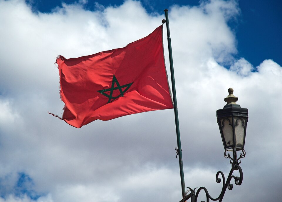 Egyptian and Moroccan government officials meeting at formal diplomatic ceremony in Cairo