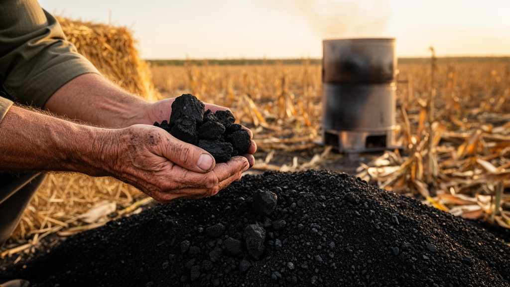 Ancient Charcoal Trick Turns Farm Waste Into Climate Hero
