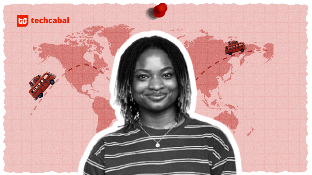 Aisha Owolabi smiling in Guadalajara, Mexico after relocating for her global content career