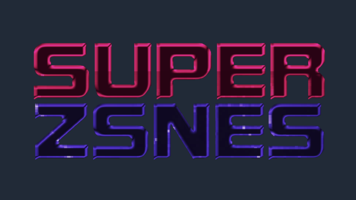 Super ZSNES emulator running classic Super Nintendo games with modern graphical enhancements on computer screen