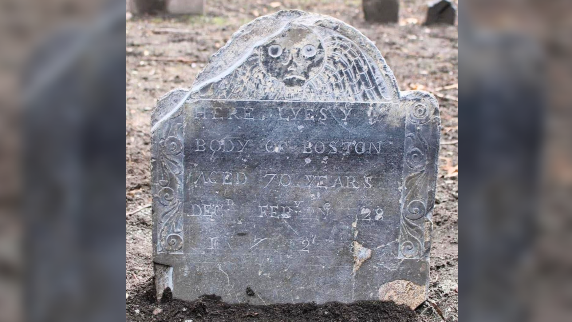 Boston Discovers 1729 Gravestone of Freed Black Man