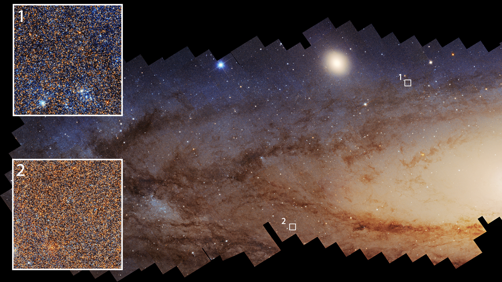 Hubble Maps 200M Stars as Andromeda Galaxy Winds Down