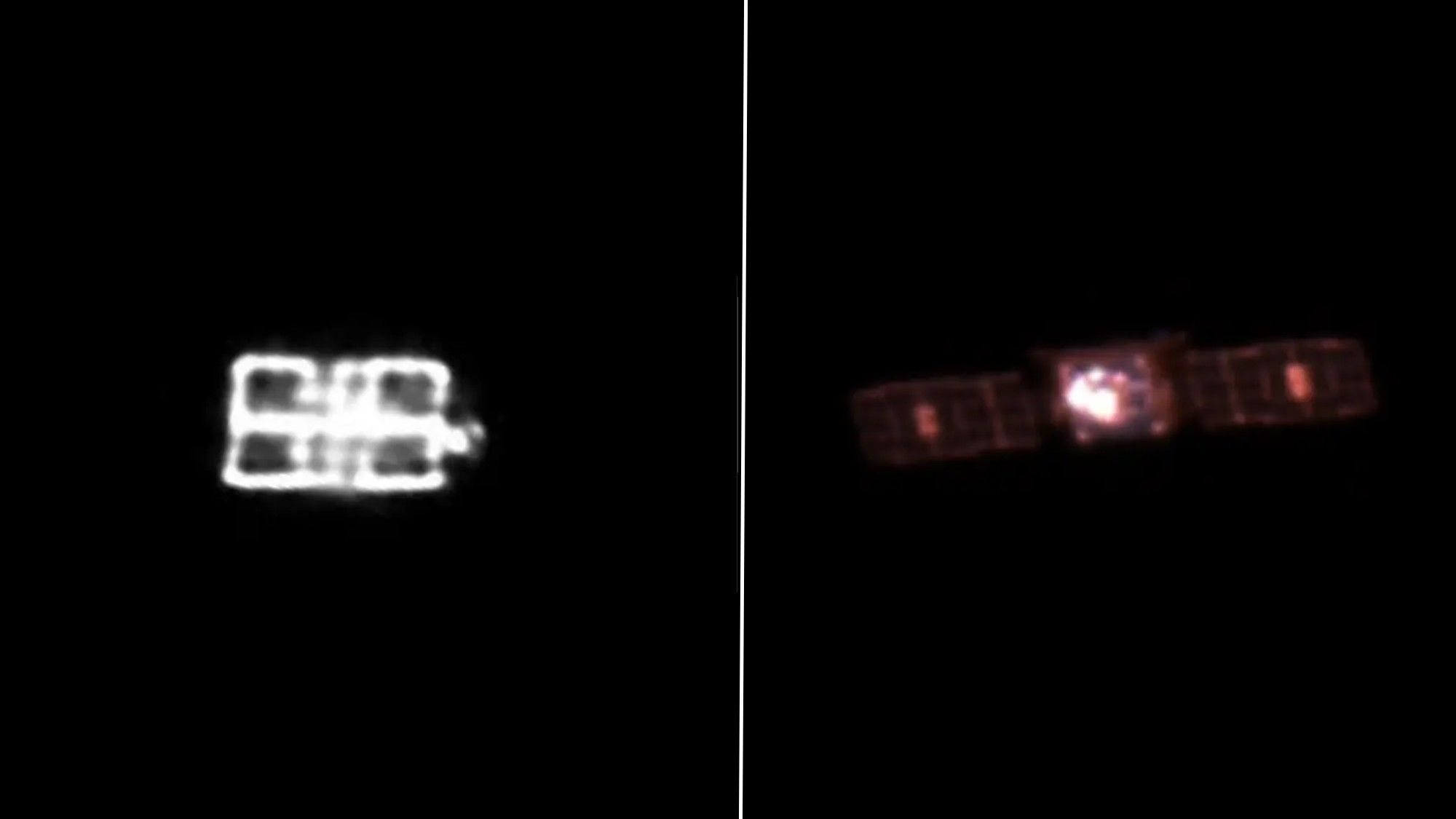 Two Spacecraft Close to 650 Feet in Orbital Dance