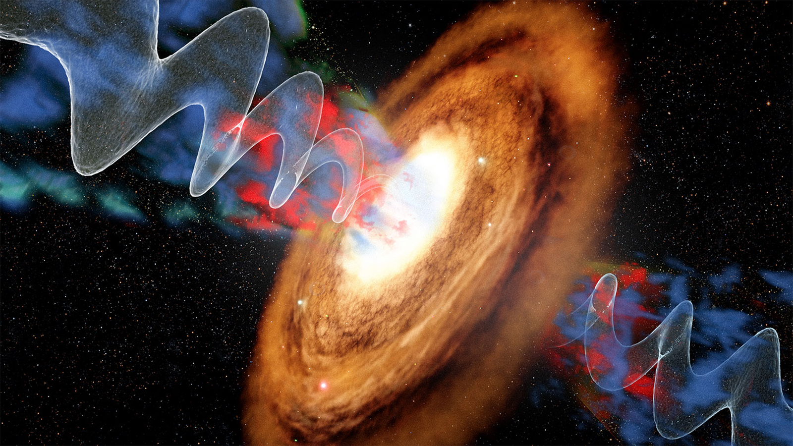 Wobbling Black Hole Jet Reshapes How We See Galaxies