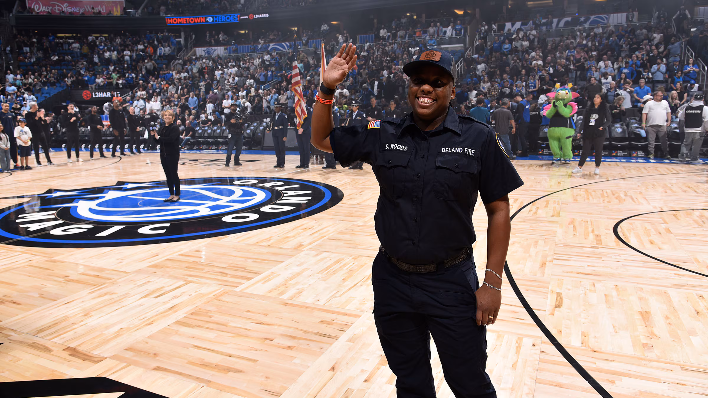 Orlando Magic Honor DeLand's First Black Female Firefighter