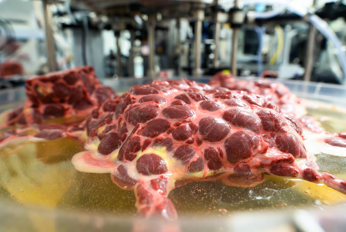 Stainless steel bioreactor equipment installed inside a modern Dutch dairy farm building