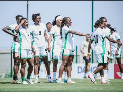 Nigeria's Super Falcons women's football team preparing for international tournament matches