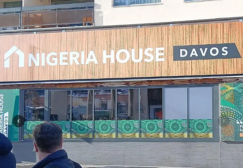 Nigeria House pavilion opening ceremony at World Economic Forum in Davos, Switzerland