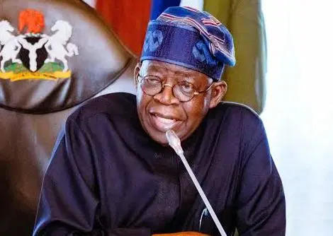 Nigerian President Tinubu at Gateway International Airport commissioning ceremony in Ogun State