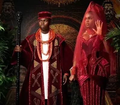 Nigerian Content Creators Peller and Jarvis Wed in Lagos