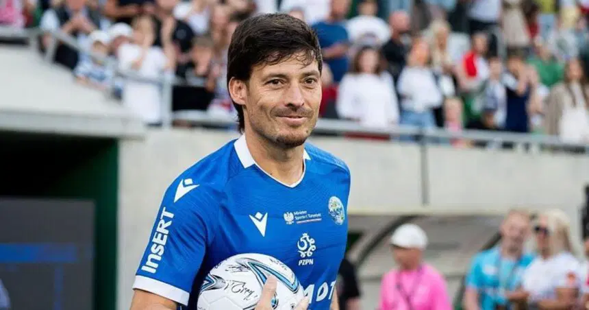 Former Manchester City midfielder David Silva in action, returning to professional soccer at age 40