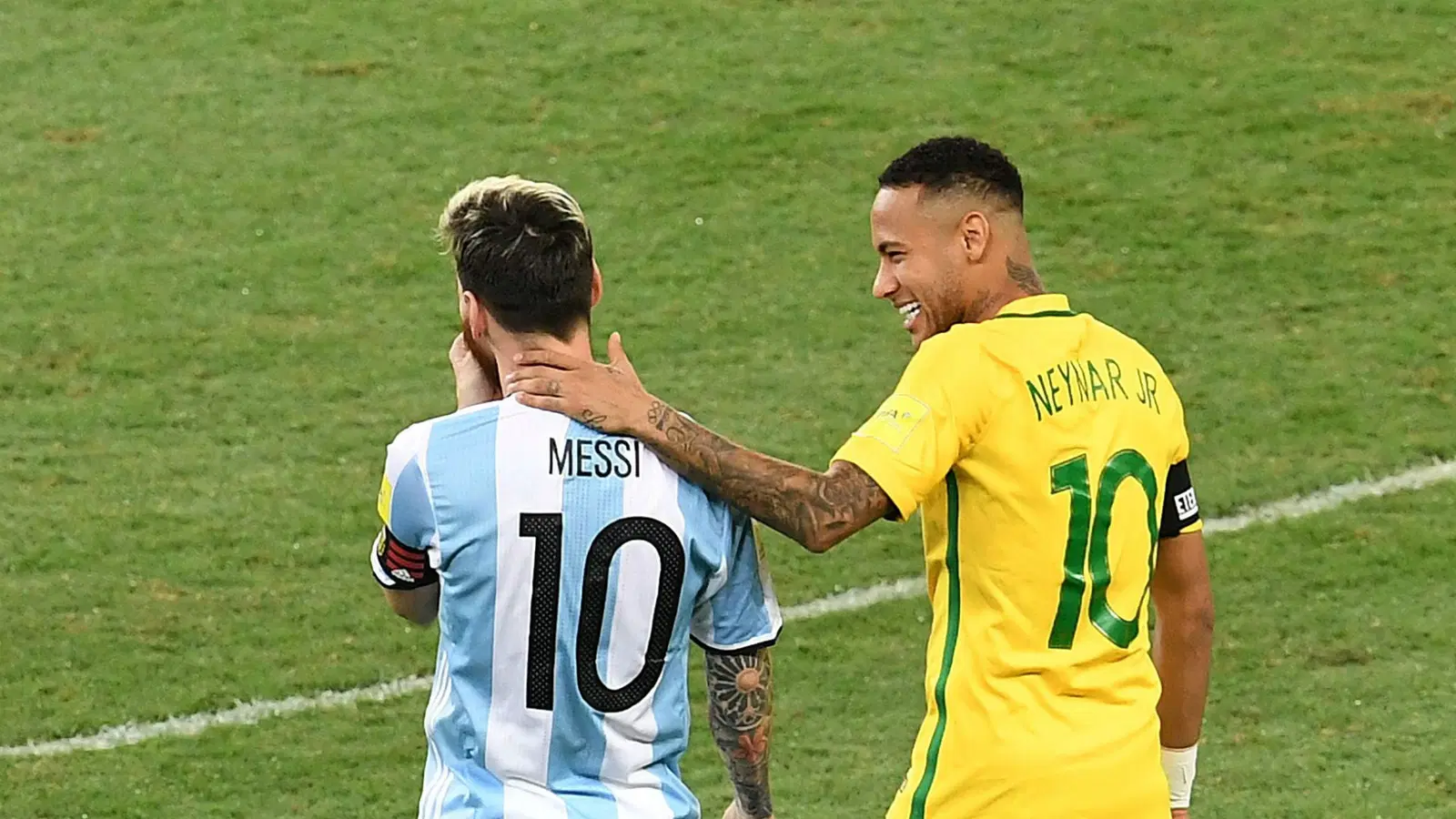 Neymar's Touching Goodbye to Messi Before Final Match