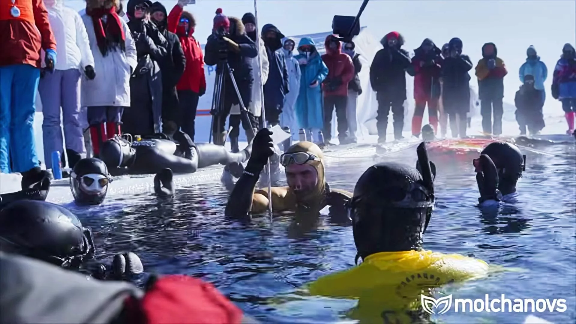 Freediver Molchanov Shatters Own Ice Diving Record