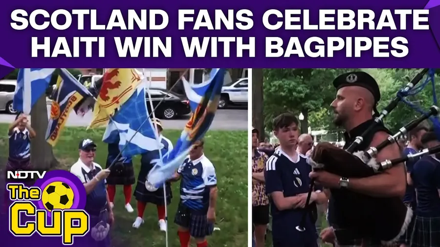 Scotland Fans Parade Bagpipes Through Boston After Win