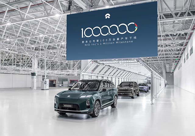 Chinese EV Maker NIO Hits 1 Million Vehicles in 10 Years