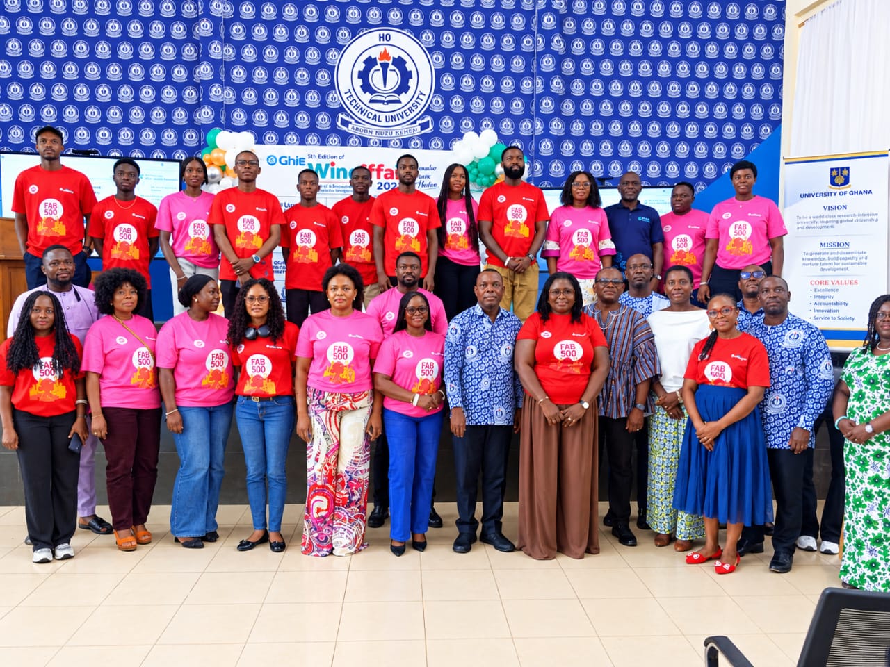 Female engineering students presenting prototype innovations at WinEAffair program in Ghana