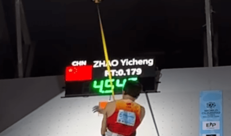 Teen Climber Smashes World Record at 4.54 Seconds