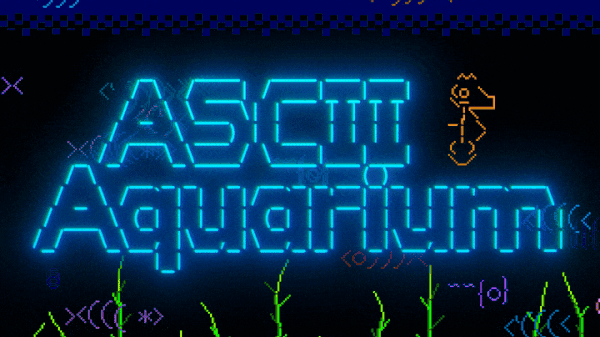 Maker Turns $15 Display Into Living ASCII Aquarium