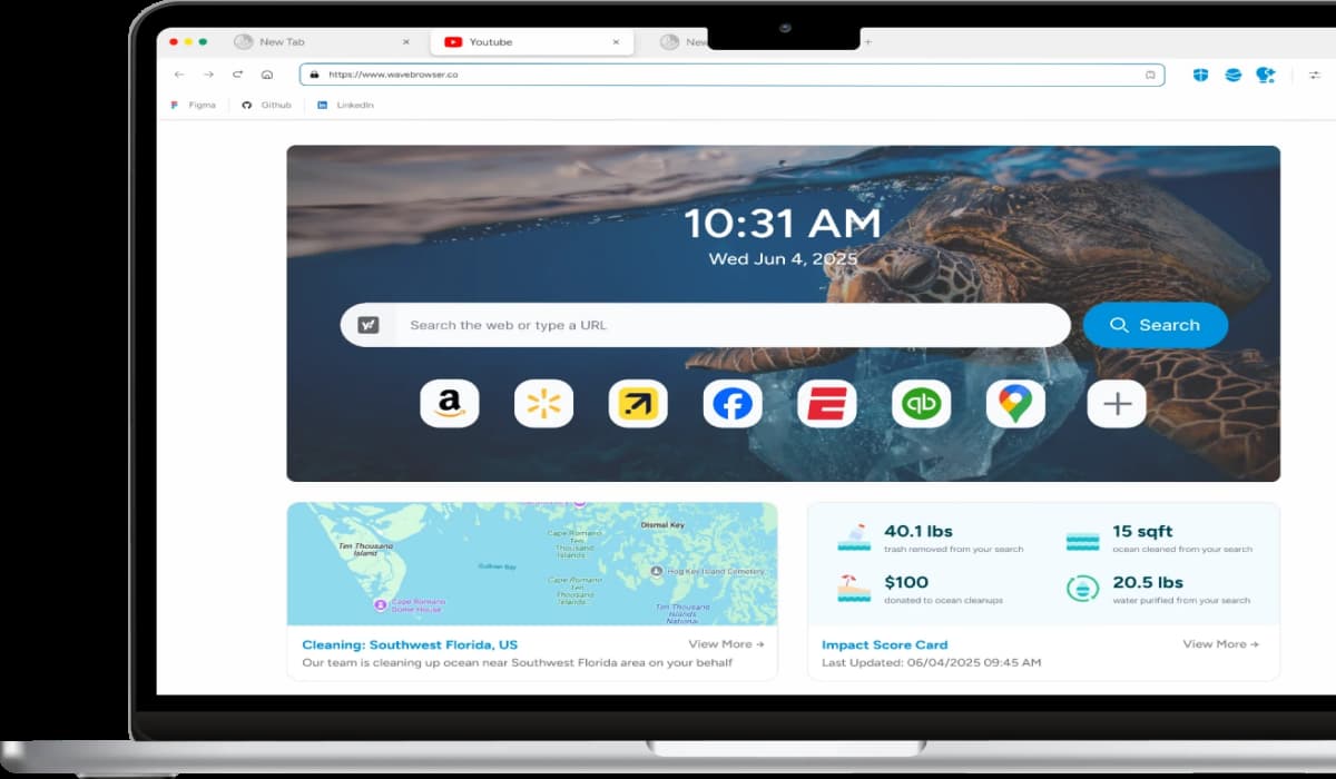 Wave Browser Funds 70K Pounds of Ocean Cleanup in 2025