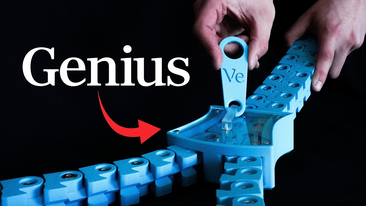 Large-scale demonstration zipper showing interlocking mechanism with slider pulling teeth together at precise angle