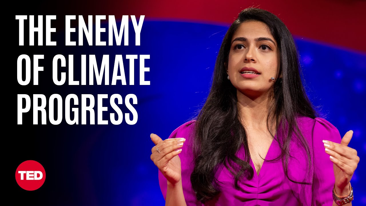 ** Riddhima Yadav speaking at TED Countdown Summit about climate finance and energy transition