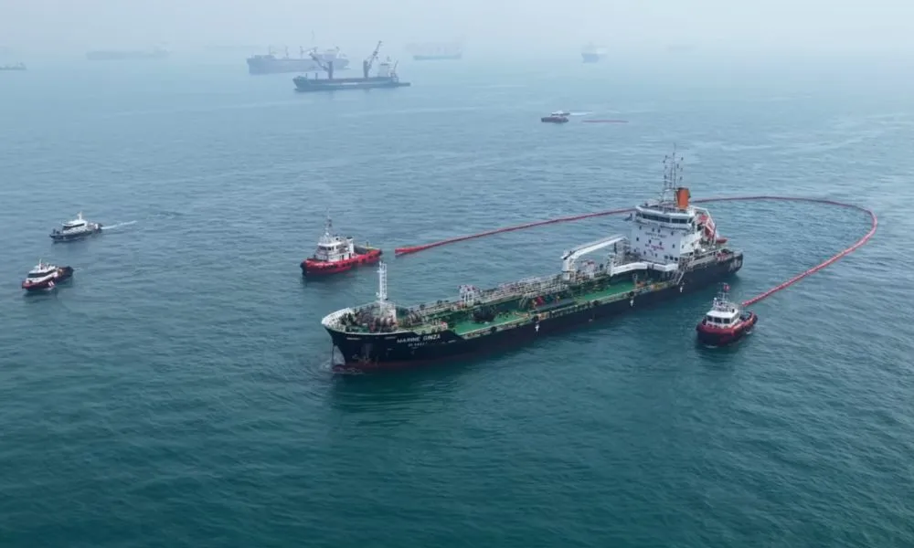 Singapore Tests Drone Tech in Trilateral Oil Spill Drill