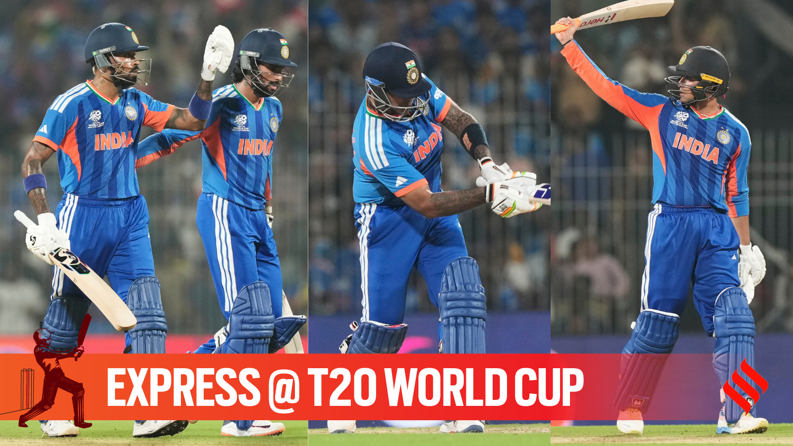 ** Indian cricket players celebrating on field after record-breaking World Cup victory in Chennai