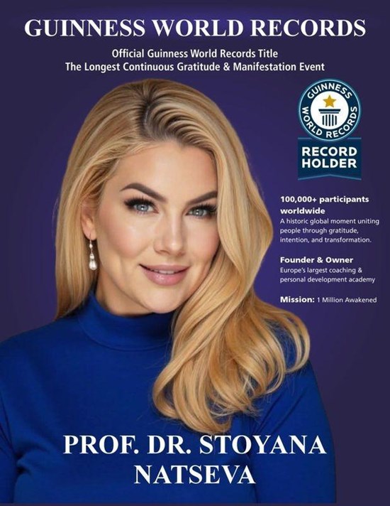 Happy Life Academy Guinness World Records certificate for longest gratitude and manifestation event broadcast