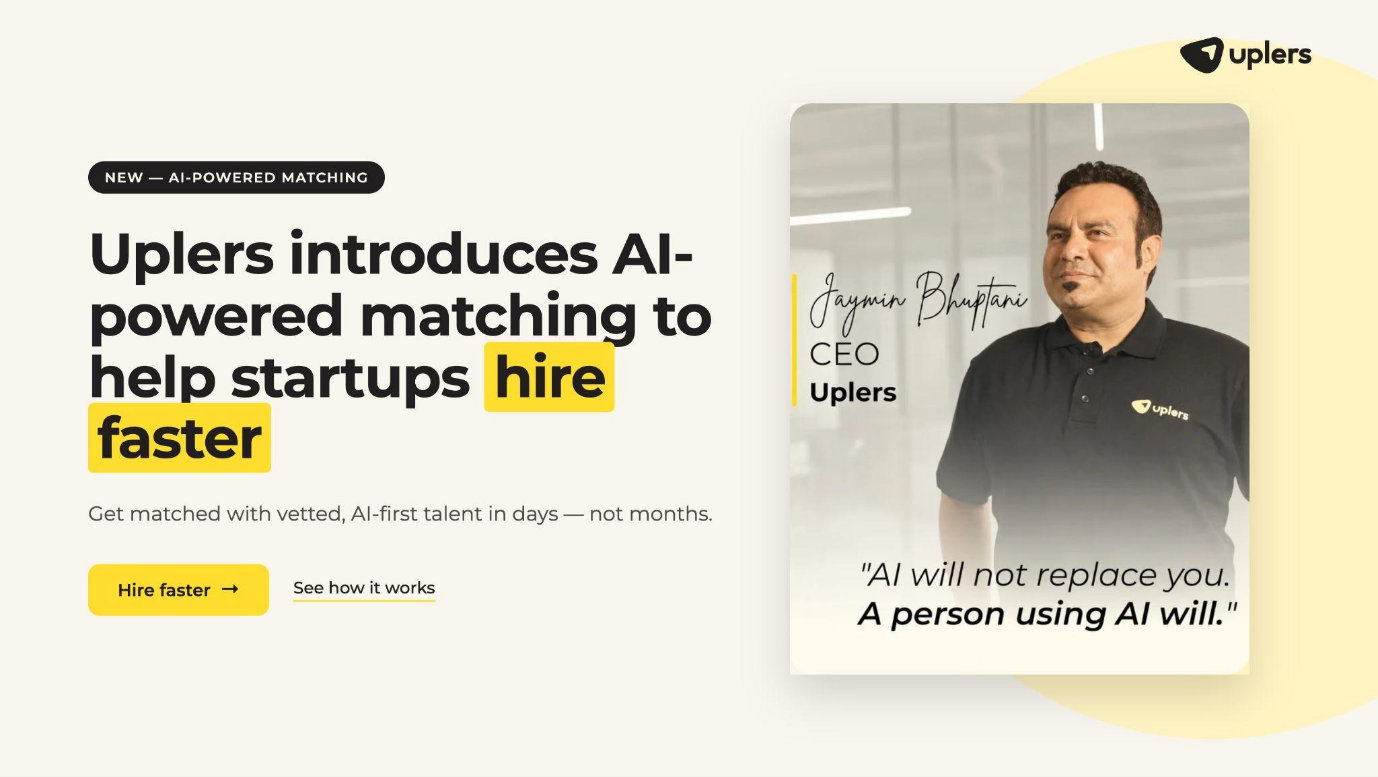 Uplers Cuts Startup Hiring Time to 48 Hours With AI