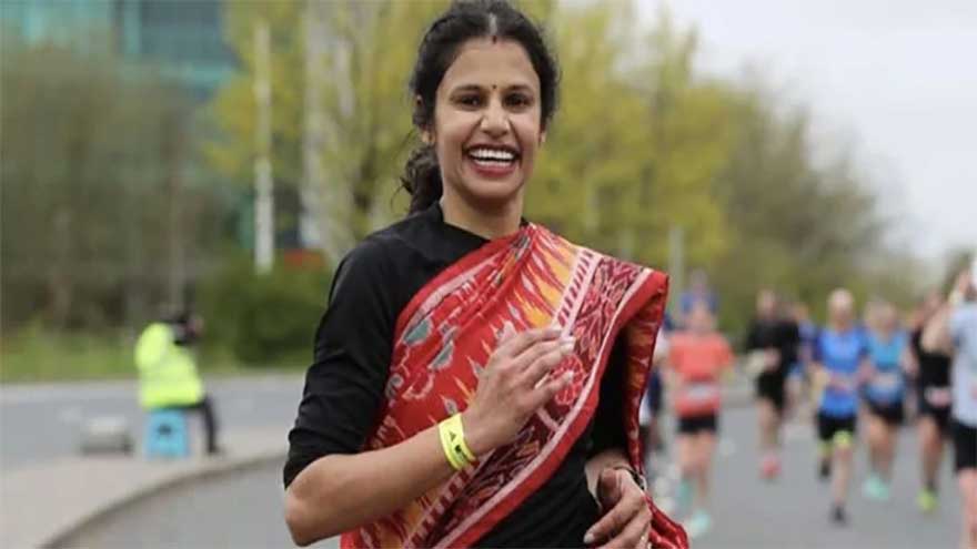 Teacher to Break Marathon Record Running in a Saree