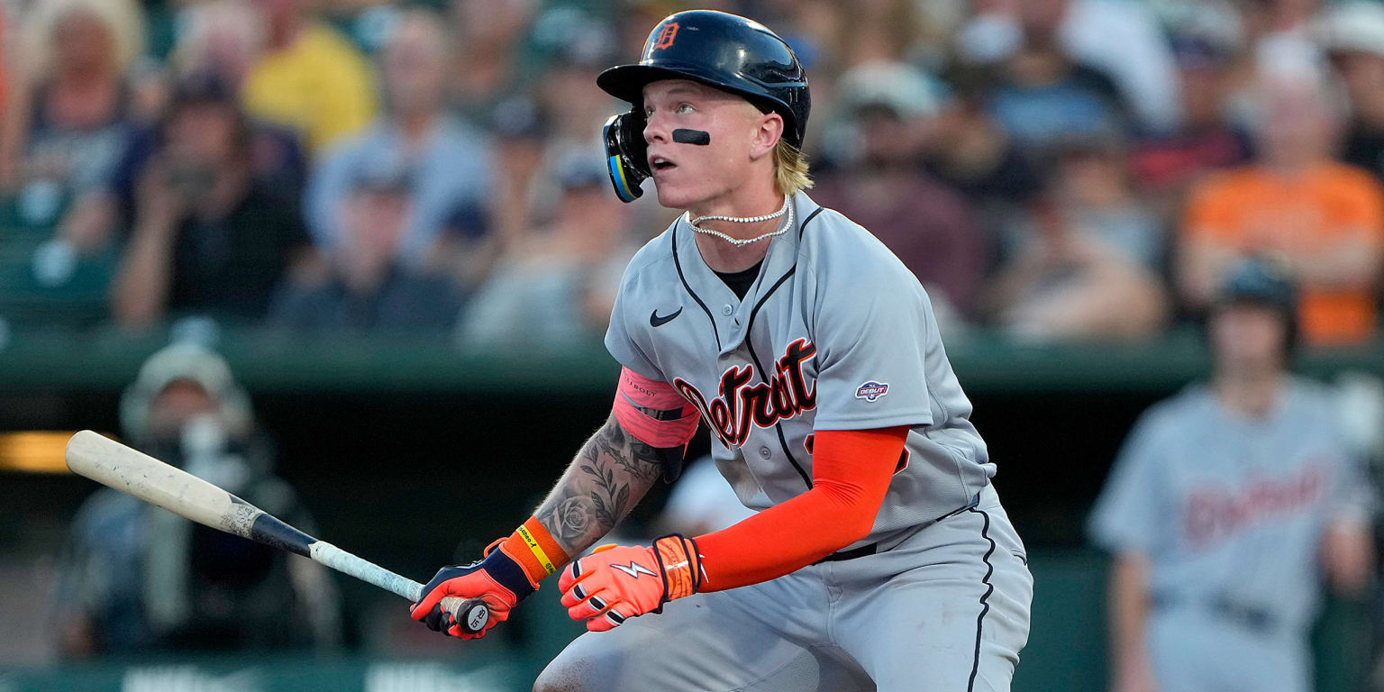 Tigers' Top Prospect Max Clark Goes 3-for-4 in MLB Debut