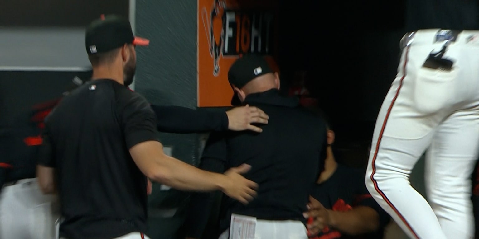 Orioles Manager Takes Foul Ball, Returns to Hug Player