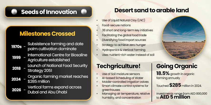 UAE Turns Desert Into Farms Using 90% Less Water