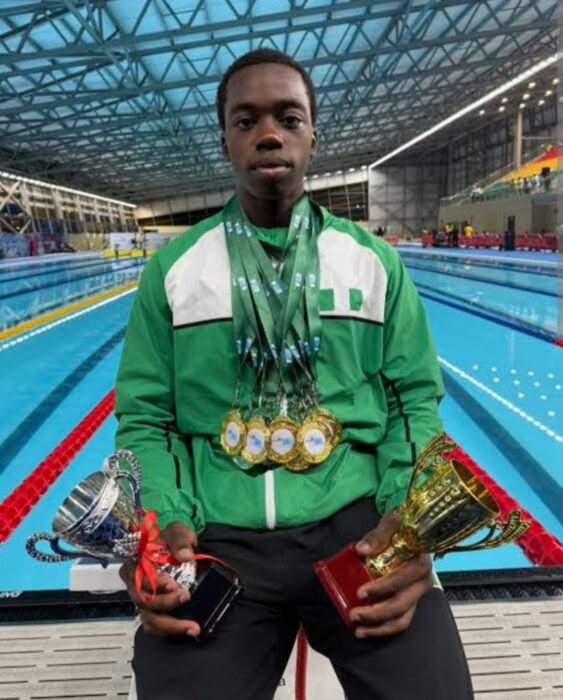 Teen Swimmer Aidan Dumuje Wins 7 Golds for Nigeria