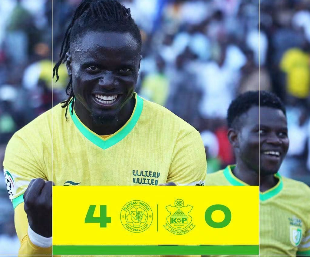 Plateau United Scores Season's Biggest Win in Nigeria