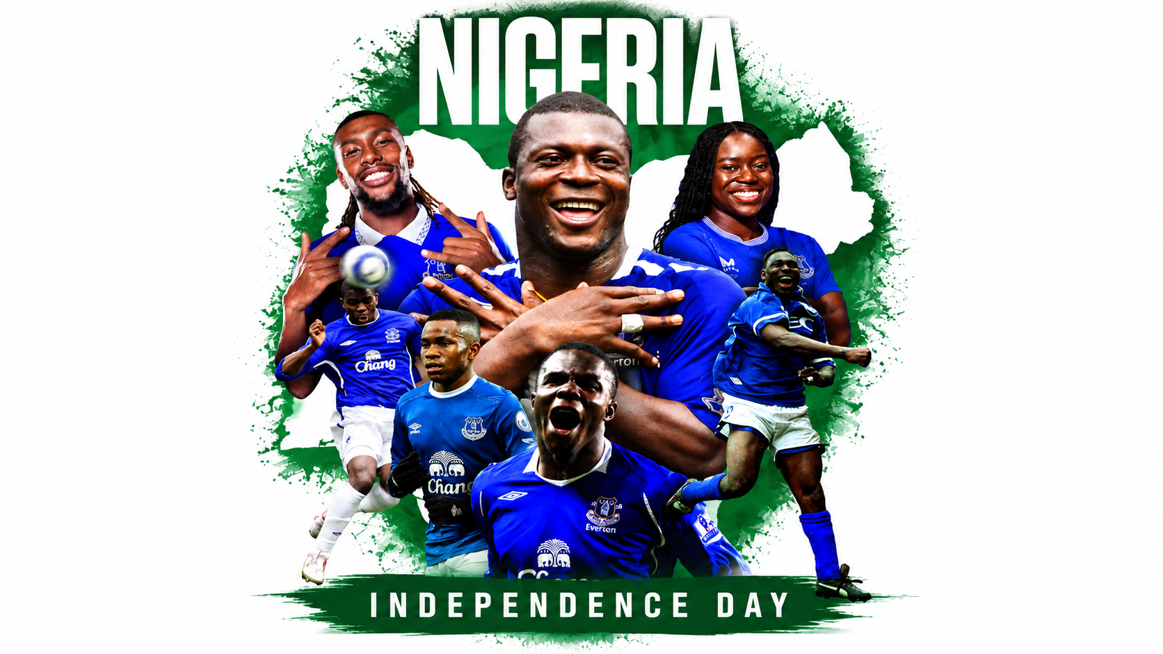 Everton and European Clubs Celebrate Nigeria Independence