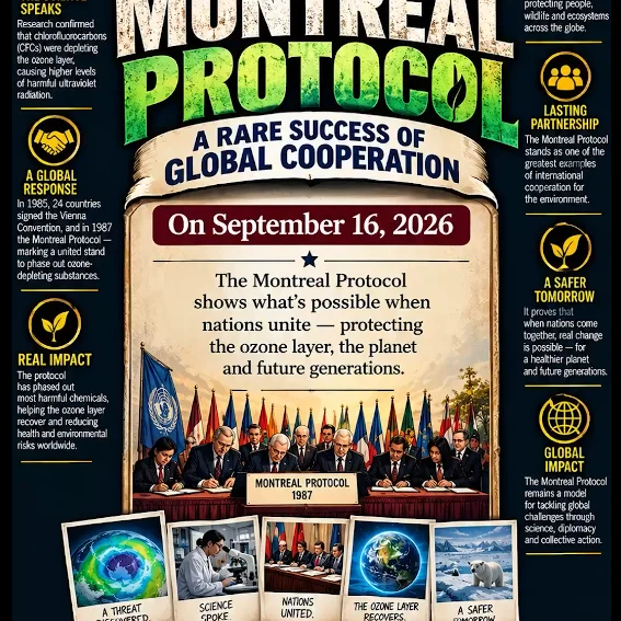 Montreal Protocol Heals Ozone Layer After 39 Years