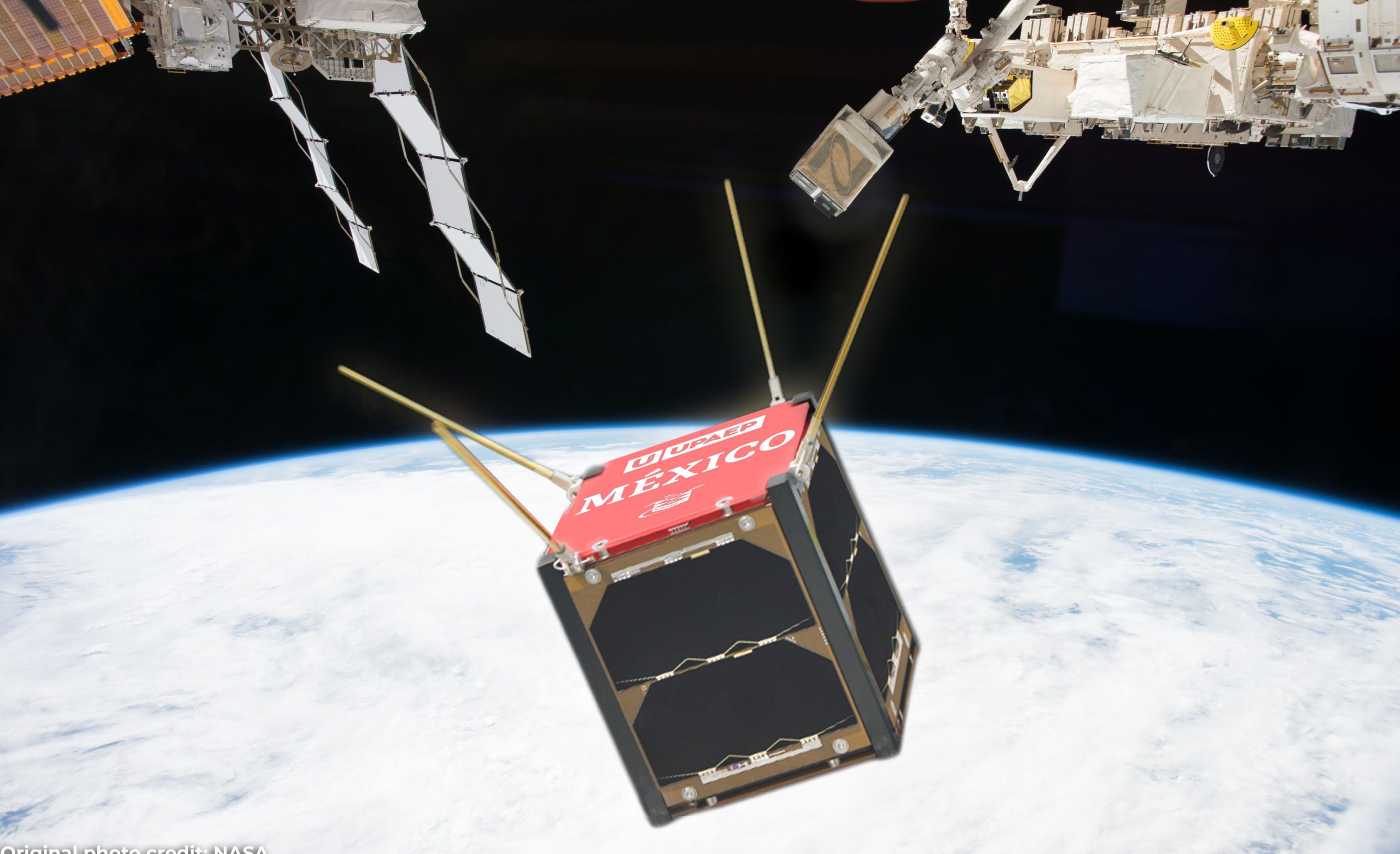 Mexican officials meeting with NASA executive to celebrate AztechSat-1 nanosatellite success