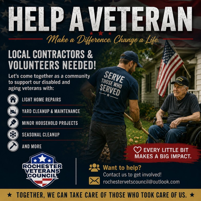 Rochester Group Seeks Volunteers to Help Aging Veterans - Image 3