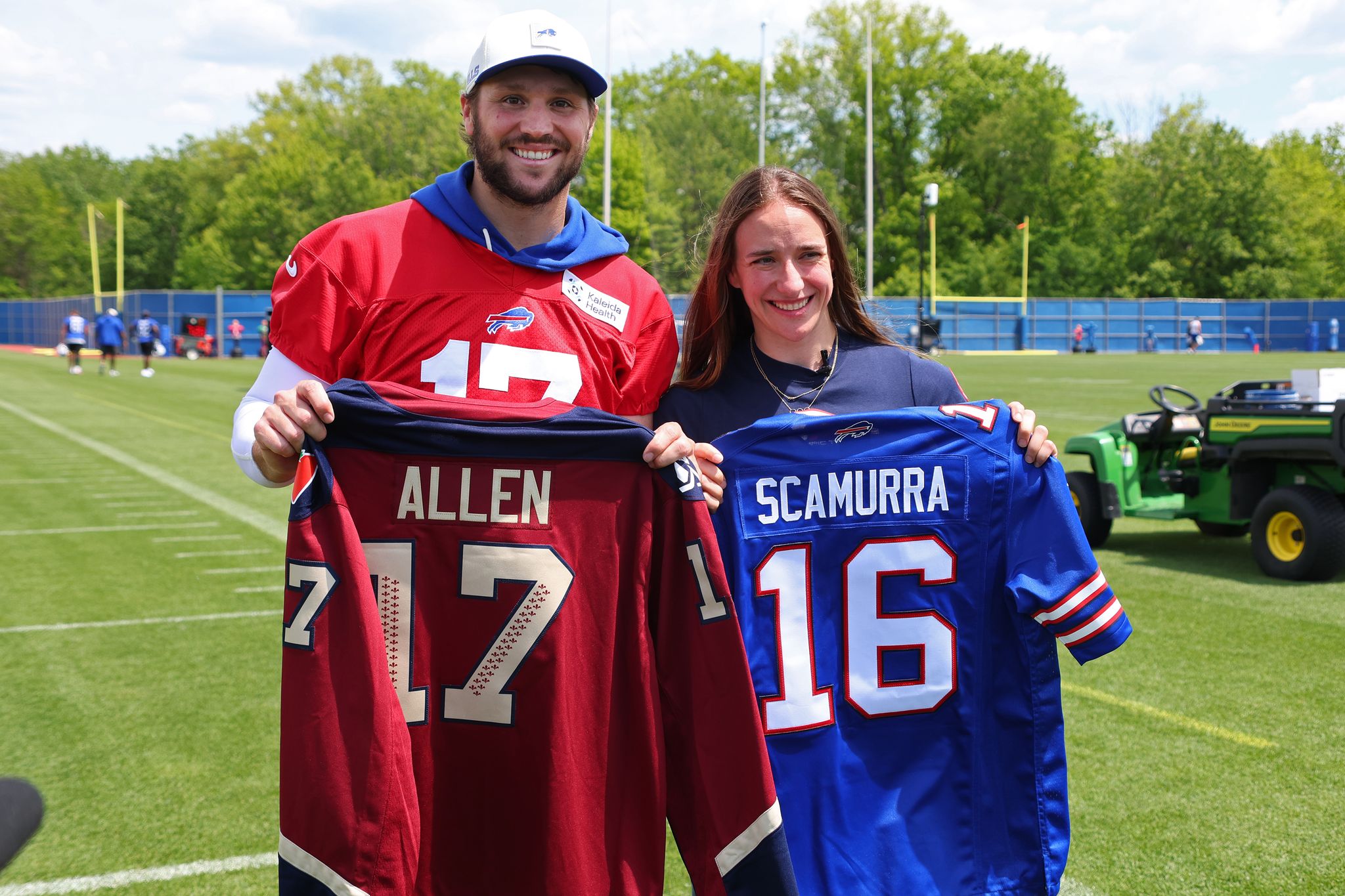 Olympic Gold Medalist Hayley Scamurra Meets Josh Allen