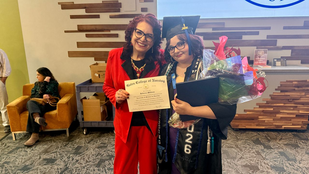 Louisville Mom Pins Daughter at Nursing School Graduation