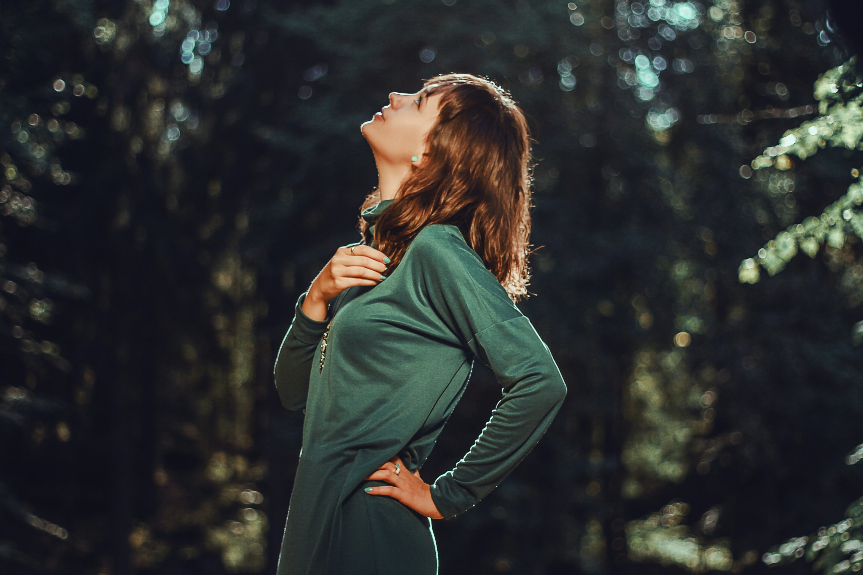 Smiling middle-aged woman exercising outdoors, representing preventive health during perimenopause