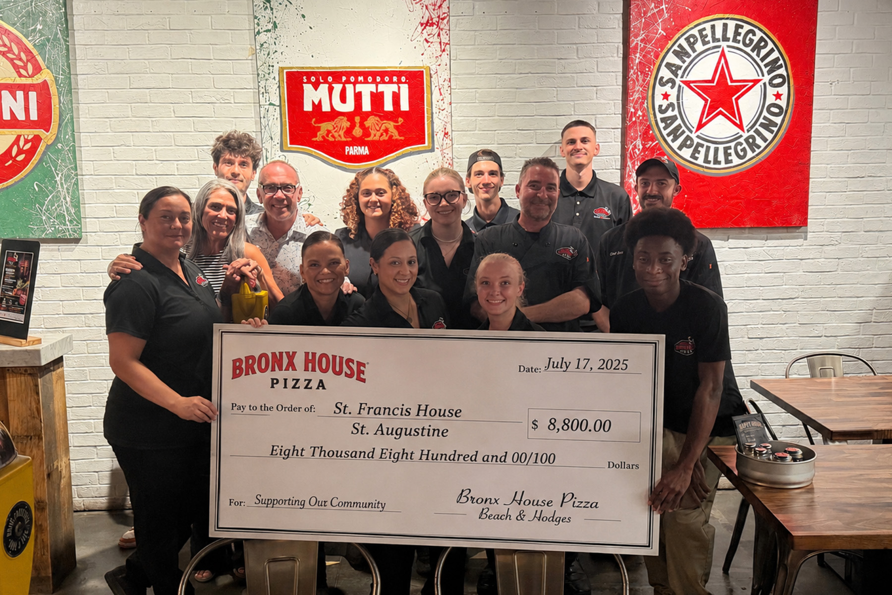 Florida Pizza Shop Raises $8,800 for Homeless Programs