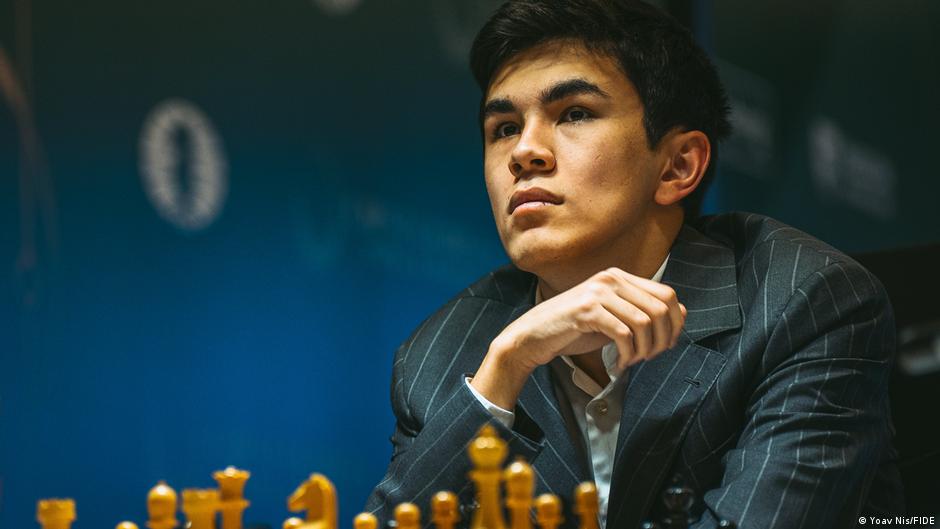 Young chess grandmaster Javokhir Sindarov competing at the World Chess Candidates Tournament in Cyprus