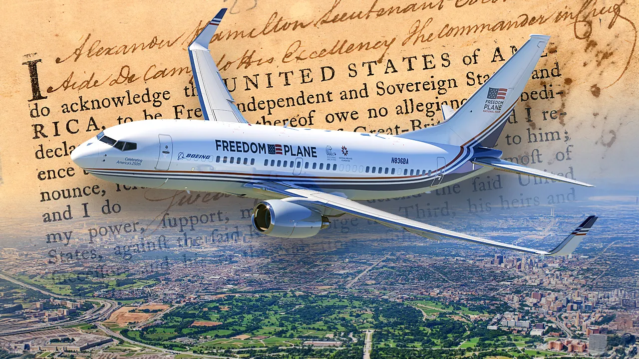 Boeing 'Freedom Plane' Brings Founding Documents to 8 Cities