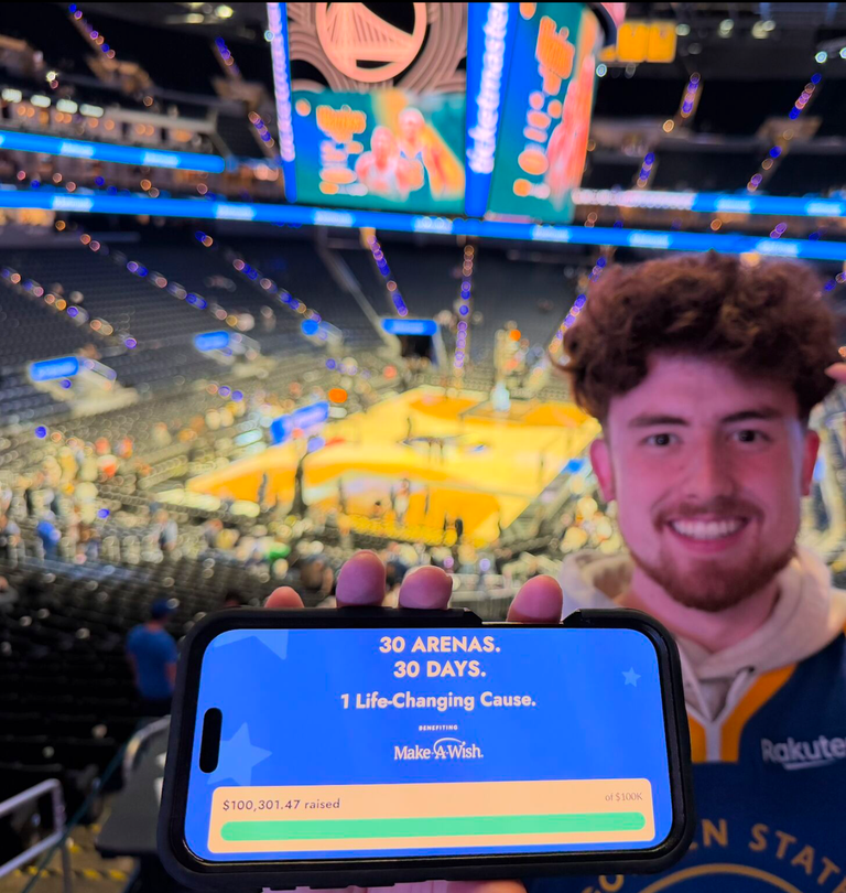 23-Year-Old Raises $100K Visiting 30 NBA Arenas in 30 Days