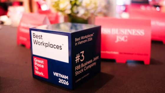 F88 Named Top 3 Workplace in Vietnam for 2026
