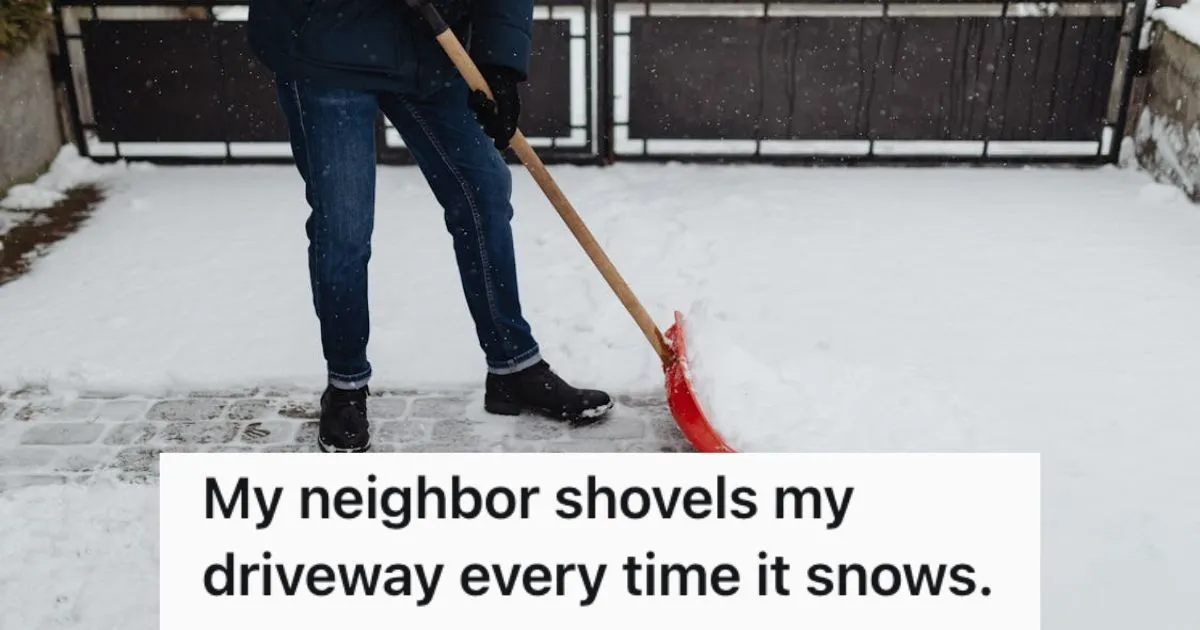 Neighbor Shovels Driveway All Winter for Man with Bad Back