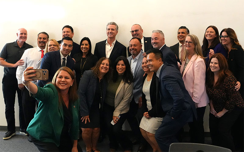 California Gov Visits Downey Schools After Test Scores Soar